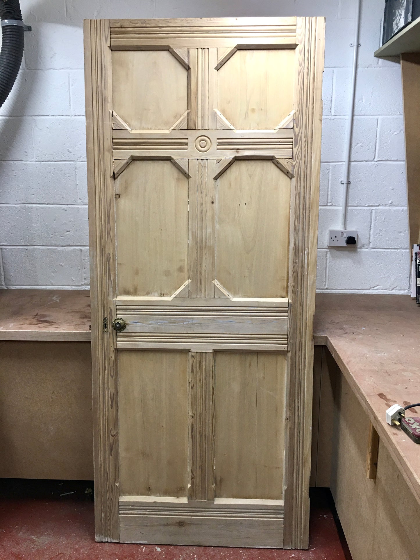 STUNNING LARGE RECLAIMED VICTORIAN STAINED GLASS PITCH PINE CHAPEL CHURCH DOORS