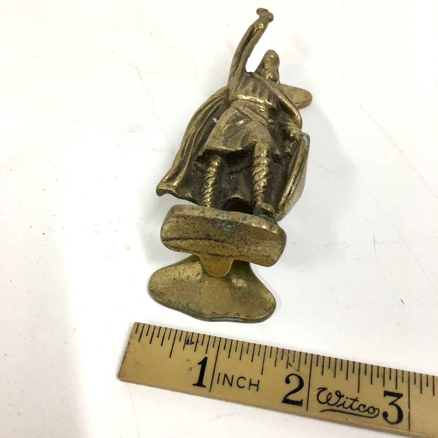 ANTIQUE VINTAGE WARRIOR VIKING SAXON KNIGHT SOLID BRASS DOOR KNOCKER